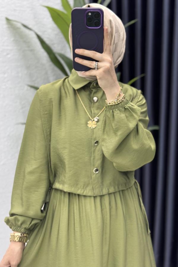 Ebru Elbise yağ yeşili