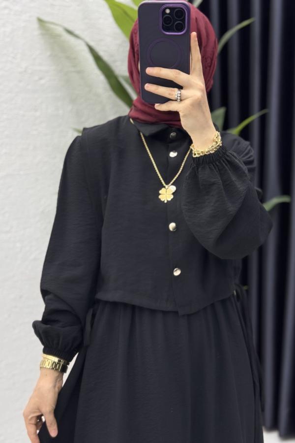Ebru Elbise Siyah