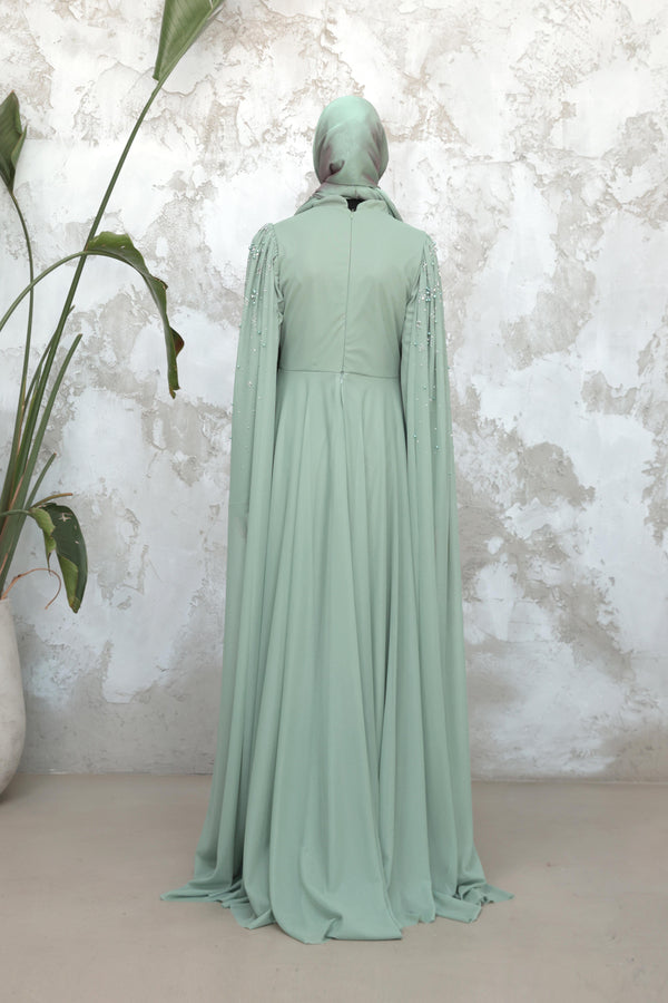 Gülhan Taşlı Tasarım Abiye - mint