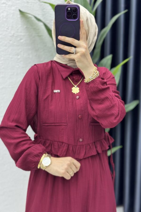 Eda Elbise Bordo
