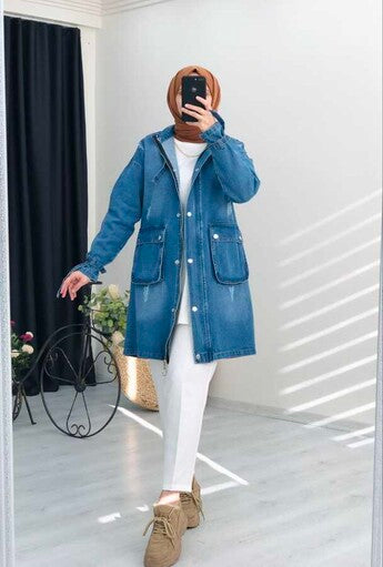 Veste en jean avec poches