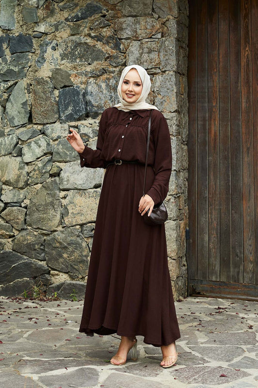 Etekli Takım Kahverengi