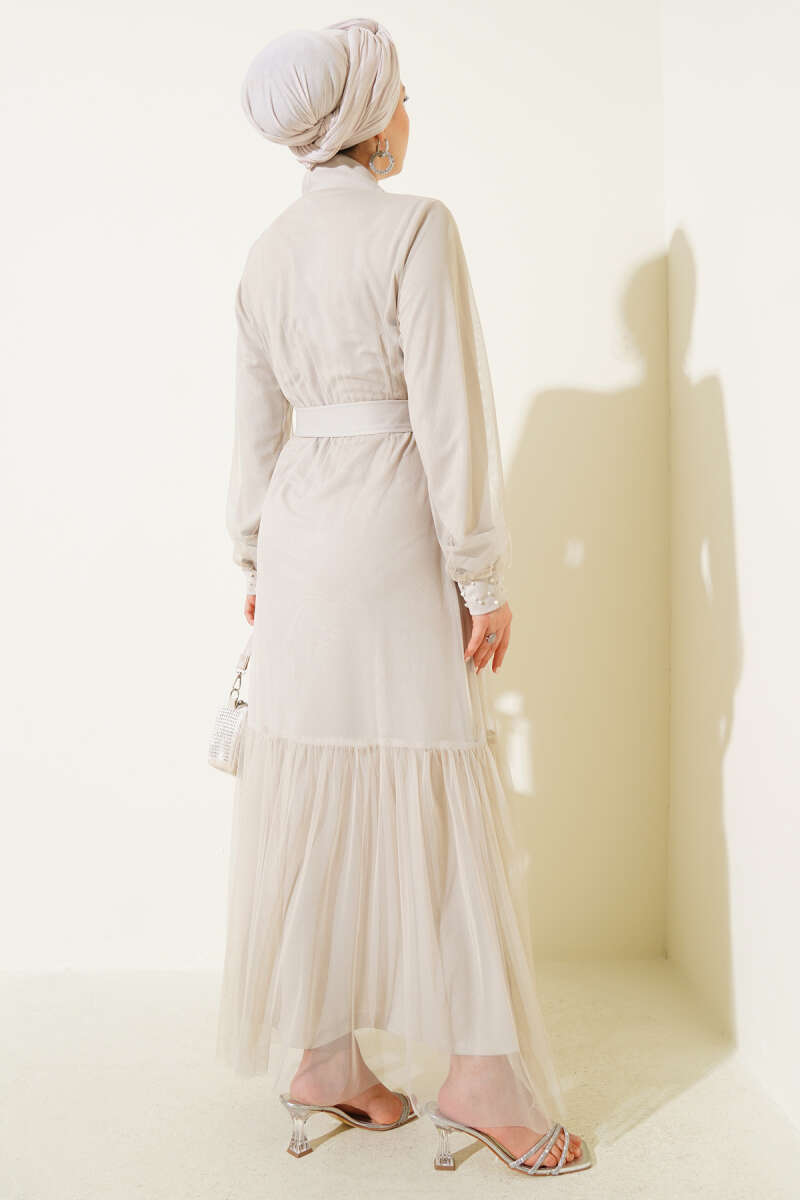 İncili Abaya Takım taş